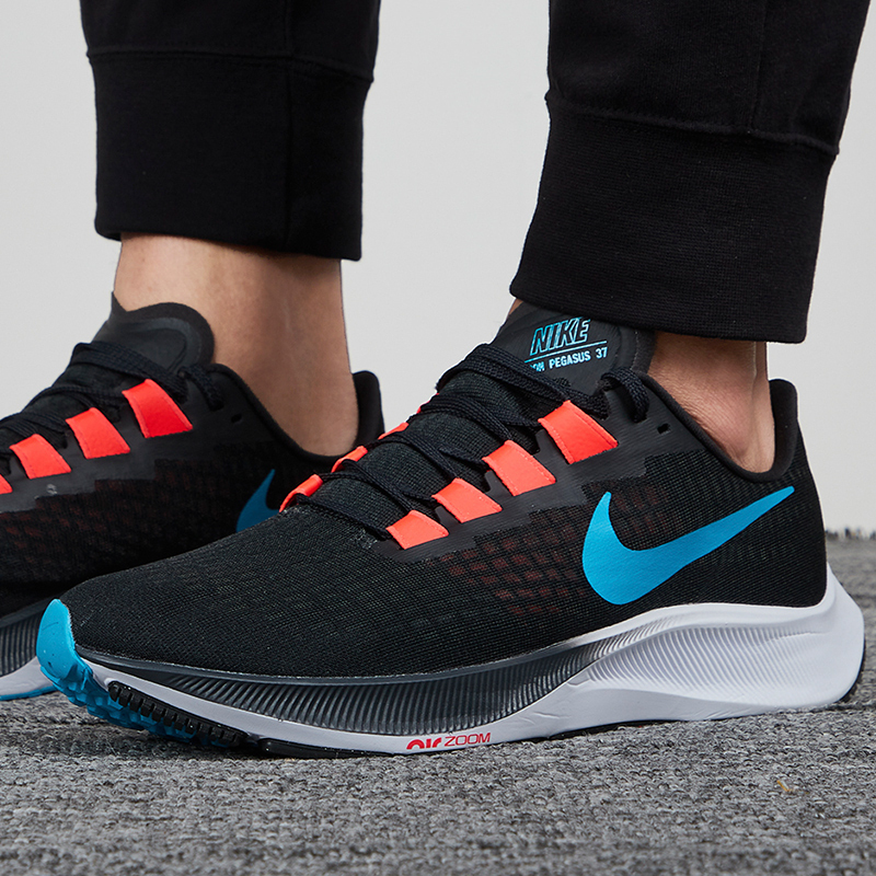 Giày Nike Air Zoom Pegasus 37 'Off Noir Light Blue Fury ' BQ9646-011 - Ảnh 3