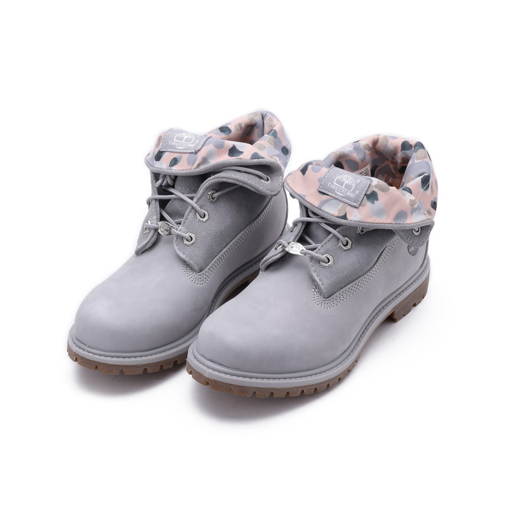 Giày Timberland Wmns Mid Grey Nubuck Leather Boot A2MEJ050 - Ảnh 3