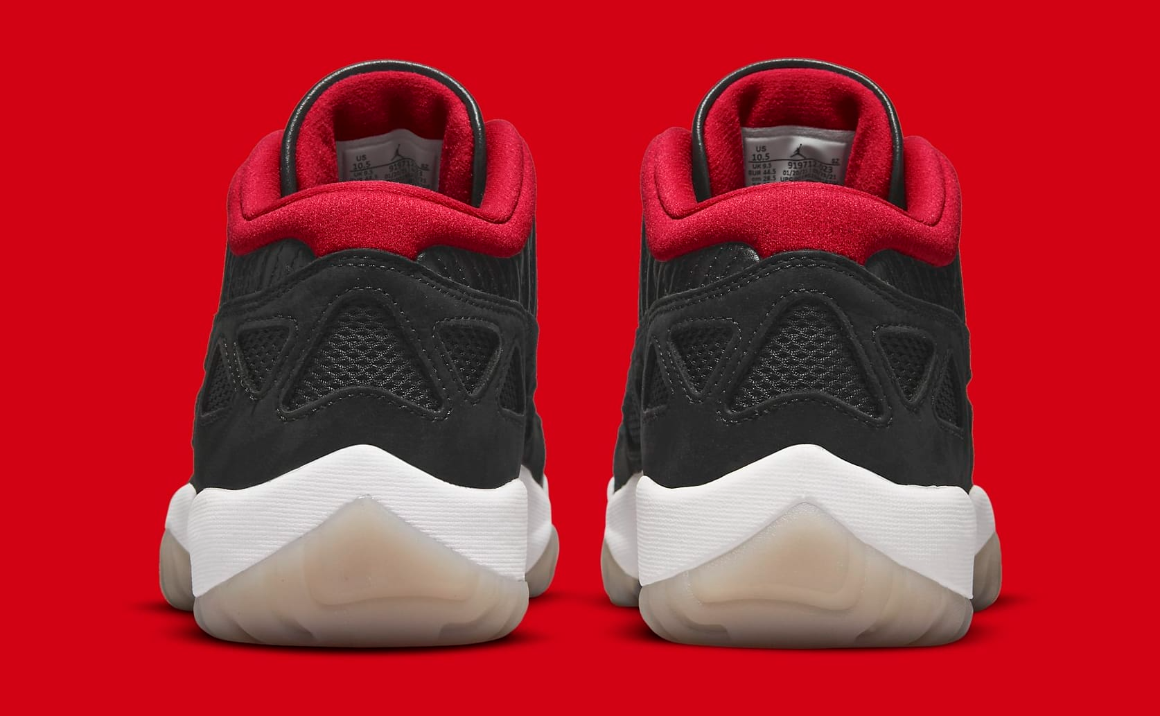 Giày Nike Air Jordan 11 Retro Low IE 'Bred' 2021 919712-023 - Ảnh 7