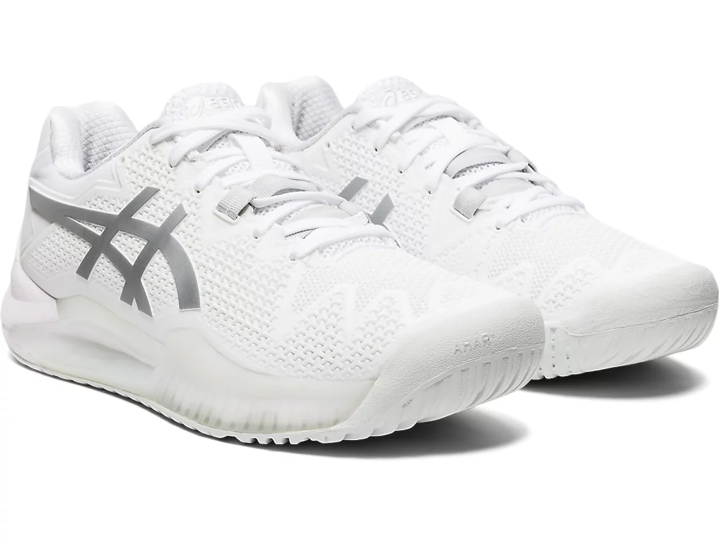 Giày Tennis Asics Wmns Gel Resolution 8 'White Pure Silver' 1042A072-100 - Ảnh 5
