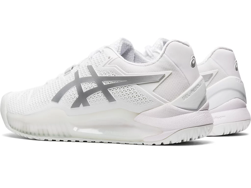 Giày Tennis Asics Wmns Gel Resolution 8 'White Pure Silver' 1042A072-100 - Ảnh 6