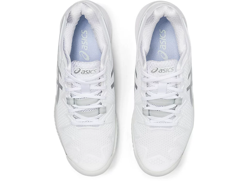 Giày Tennis Asics Wmns Gel Resolution 8 'White Pure Silver' 1042A072-100 - Ảnh 7