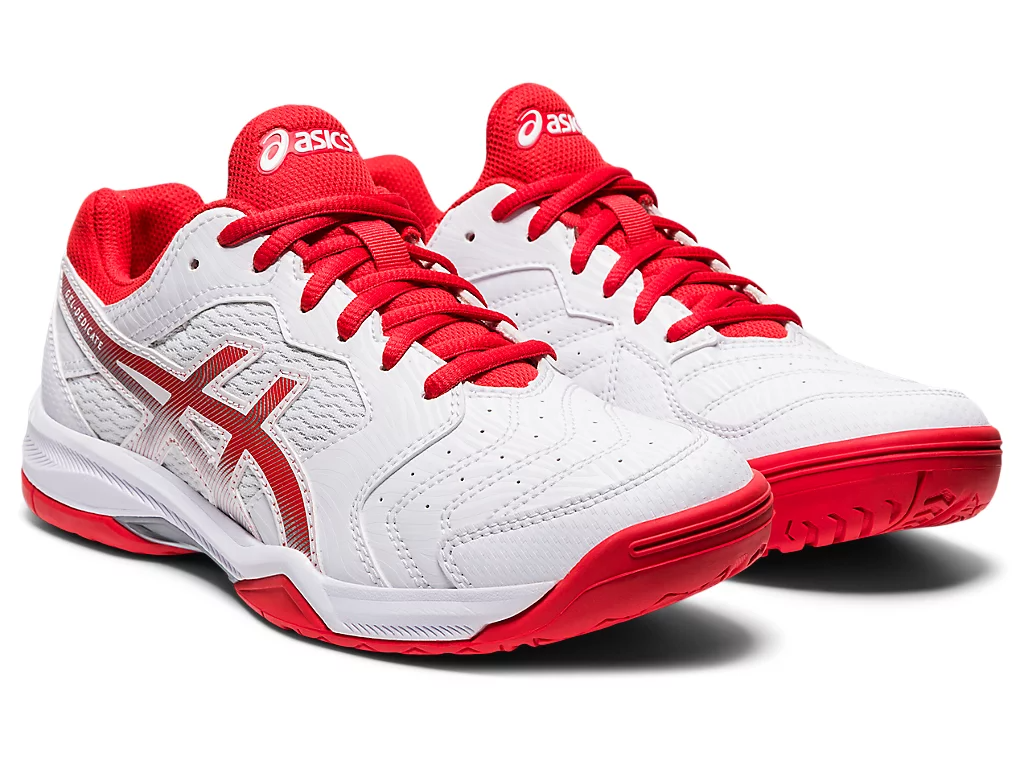 Giày Tennis Asics Gel-Dedicate 6 'White Fiery Red' 1042A067-107 - Ảnh 3