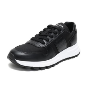 Alternative view of Giày Prada Men's Fabric With Leather Casual Sneakers 'Black White' 4E3463-3L1K-F0967-F-G000