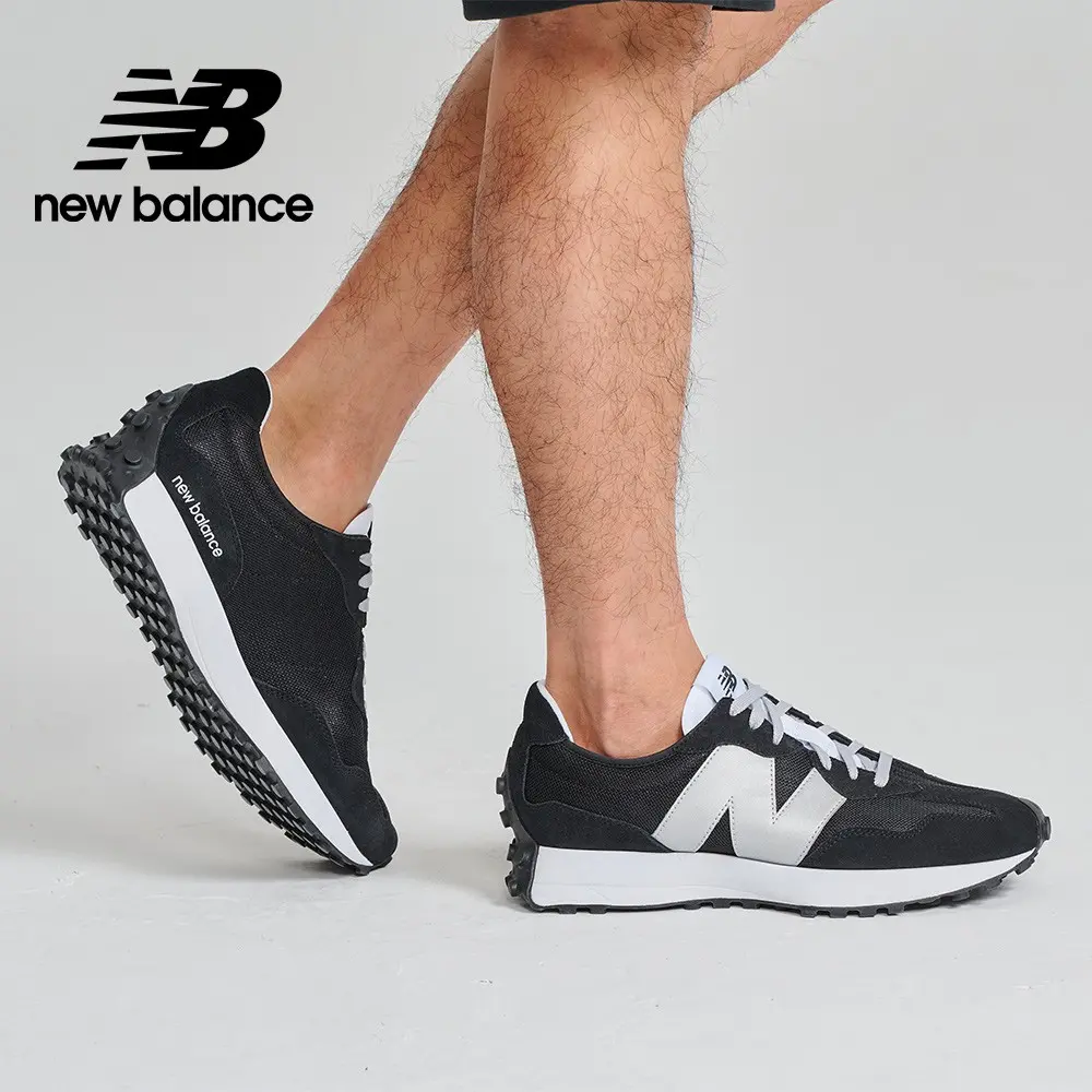 Alternative view of Giày New Balance 327 'Black Metallic Silver' MS327MM1