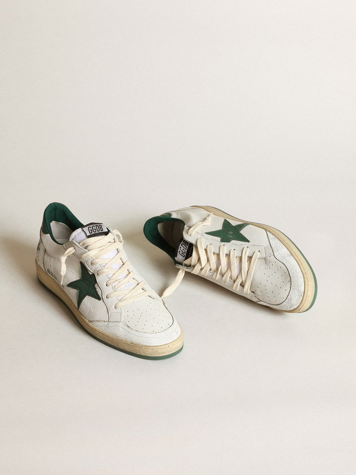 Giày Golden Goose Ball Star 'White Green' GMF00117-F000325-10502 - Ảnh 4