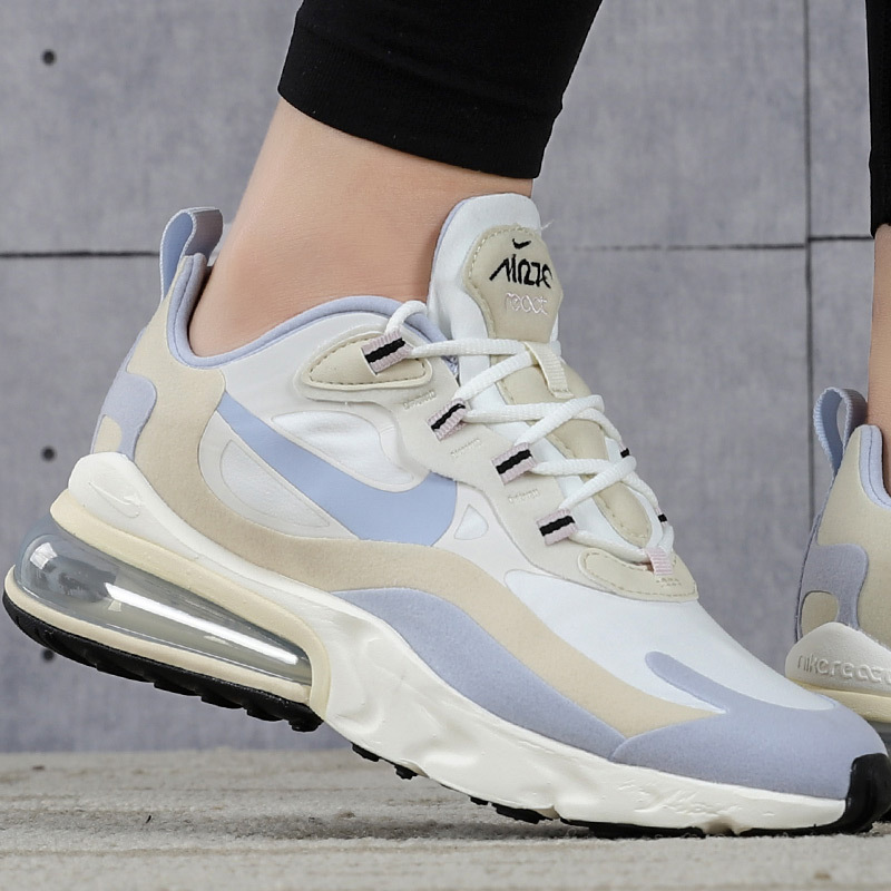 Giày Nike Wmns Air Max 270 React 'White Fossil' CT1287-100 - Ảnh 3
