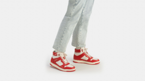 Giay Coach High Top Sneaker 'Sport Red' CG624