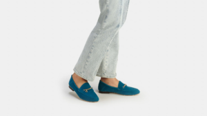Giay Coach Hanna Loafer 'Deep Turquoise' CC635-MVT