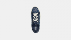 Giay Coach Clip Low Top Chambray 'Midnight Navy' CH087-BHP