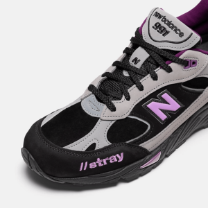 Giay New Balance Stray Rats x 991 'Black Purple' W991SRP