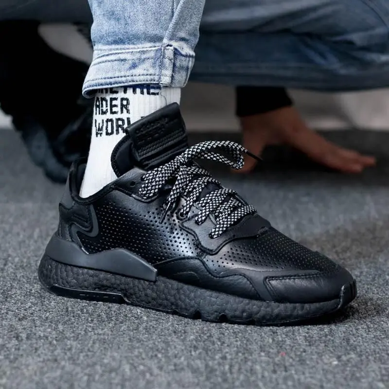 Alternative view of Giày Adidas Nite Jogger 'Triple Black' EF5400