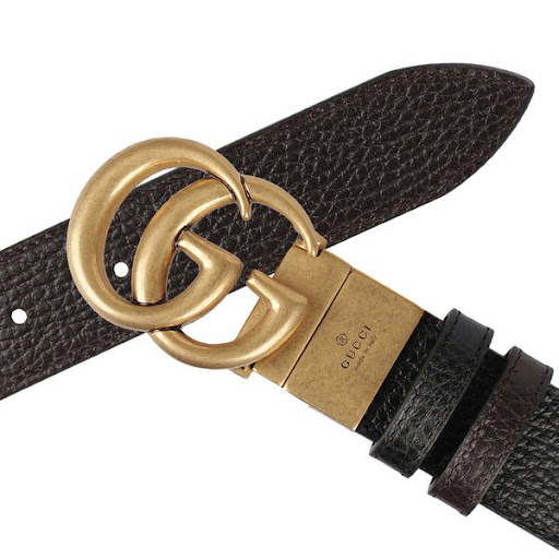 Thắt Lưng Gucci Reversible Thin Belt With Double G Buckle 643847-CAO2T-1062 - Ảnh 5
