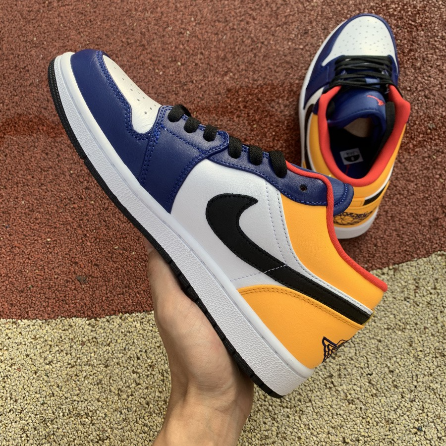 Giày Nike Air Jordan 1 Low 'Royal Yellow' 553558-123 - Ảnh 5