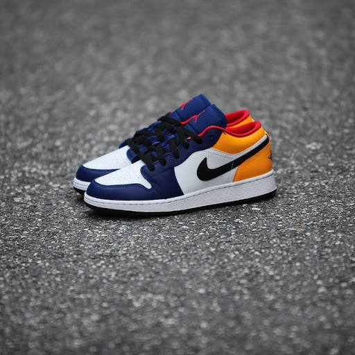 Giày Nike Air Jordan 1 Low 'Royal Yellow' 553558-123 - Ảnh 4