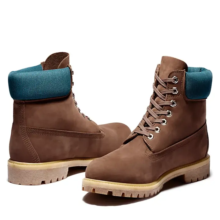 Alternative view of Giày Timberland Premium 6 Inch Boot in Dark Brown A2NAC931