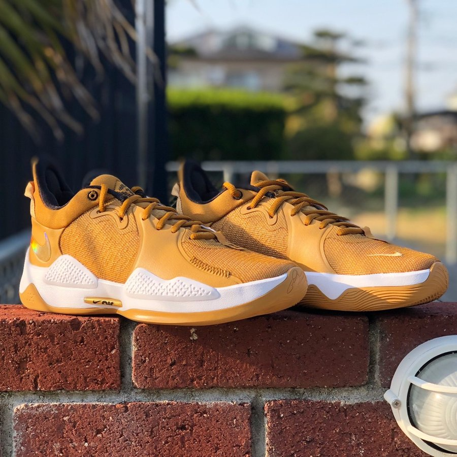 Giày Nike PG 5 EP 'Wheat Metallic Gold' CW3146-700 - Ảnh 2