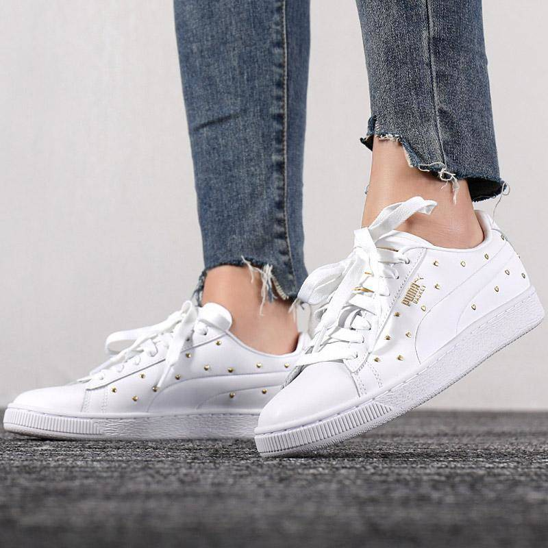 Giày Puma Basket Studs 'White' 369298-01 - Ảnh 2