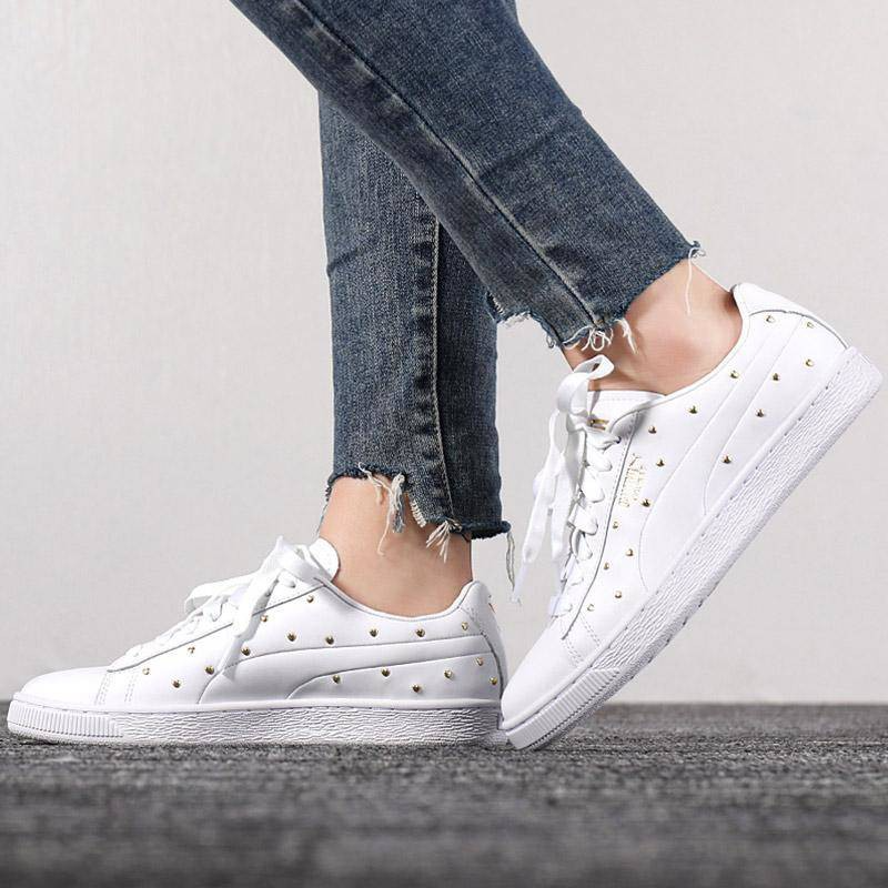Giày Puma Basket Studs 'White' 369298-01 - Ảnh 3