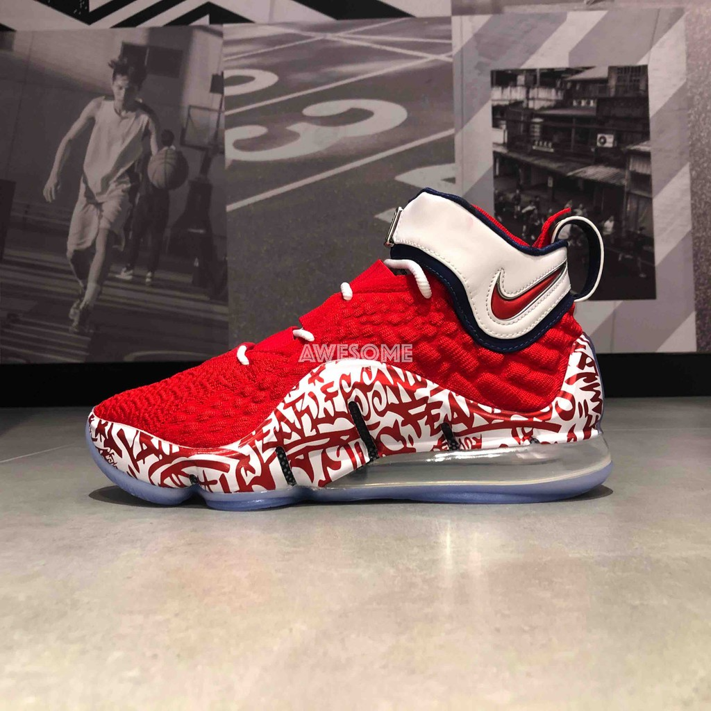 Giày Nike LeBron 17 EP 'LeBron 4 Red Graffiti' CT6052-600 - Ảnh 3