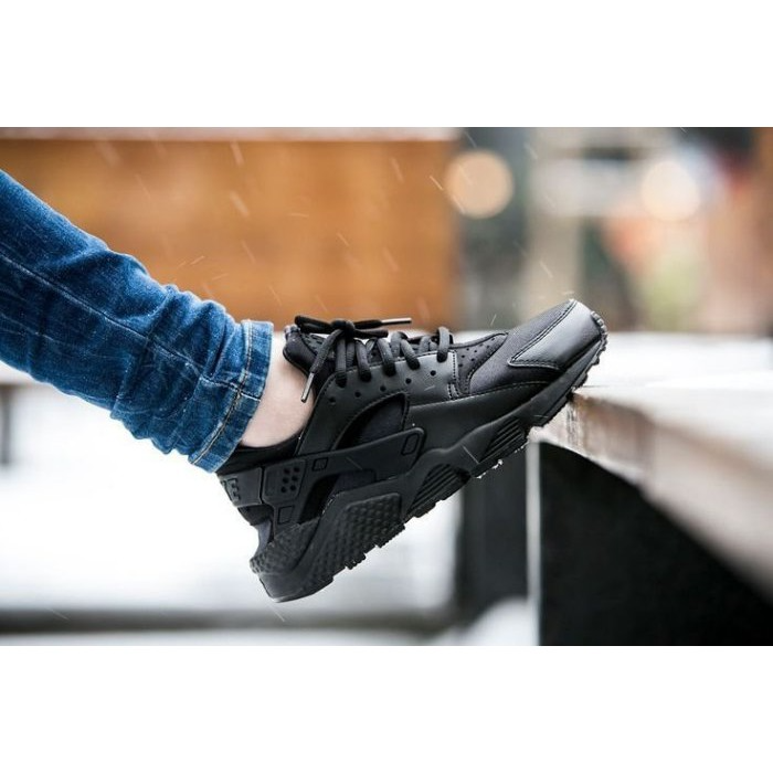 Giày Nike Wmns Air Huarache Run 'Triple Black' 634835-012 - Ảnh 2