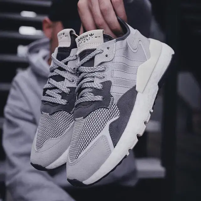 Alternative view of Giày Adidas Nite Jogger 'Triple Grey' G26315