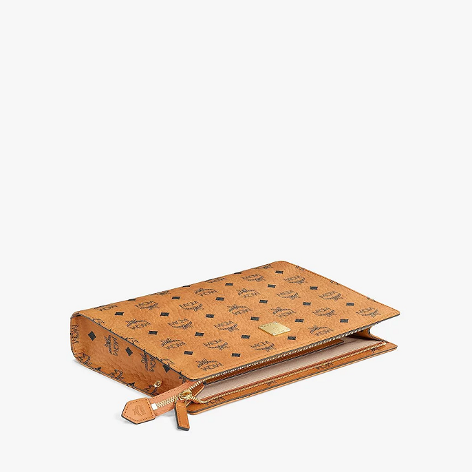Túi MCM Zip Pouch in Visetos Original MXZ8SVI70CO001 - Ảnh 4