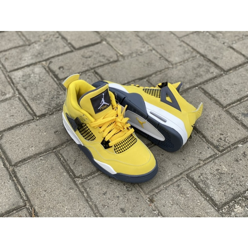 Giày Nike Air Jordan 4 Retro GS 'Lightning' 2021 408452-700 - Ảnh 3