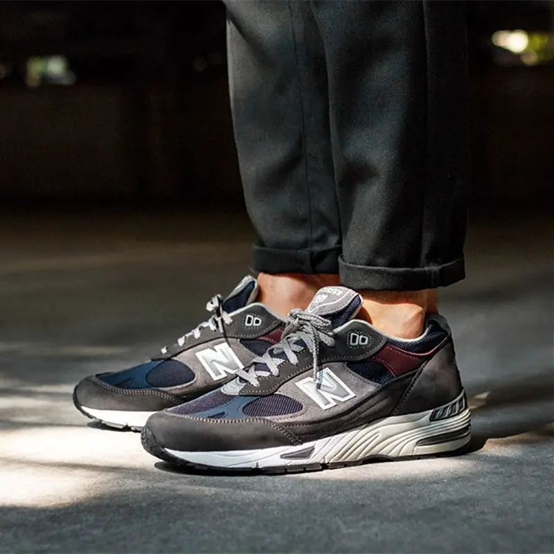 Alternative view of Giày New Balance 991 Made In England 'Grey Blue' M991SGN