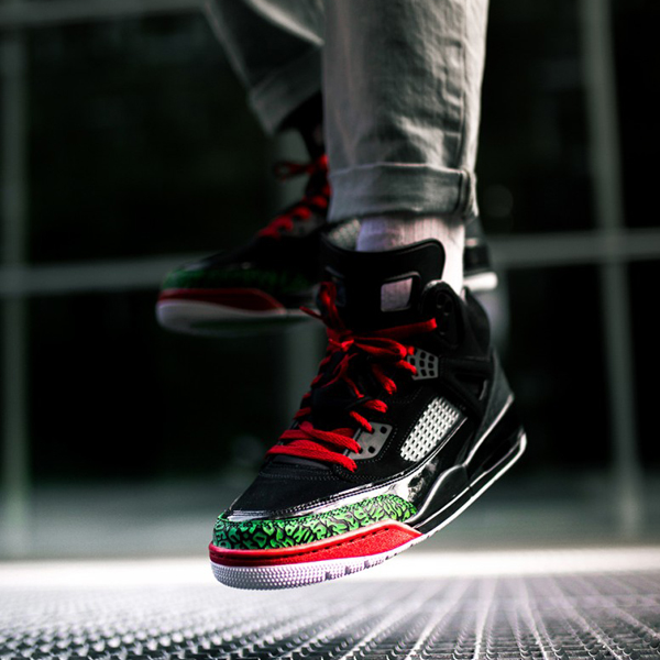 Giày Nike Air Jordan Spizike GS 'Black Varsity Red' 2017 317321-026 - Ảnh 2