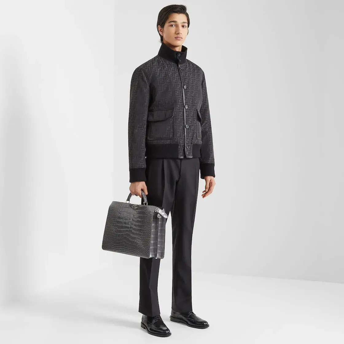 Alternative view of Giày Fendi Lace Ups 'Black' 7L156069FF0QA1