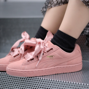 Alternative view of Giày Puma Suede Heart Satin 'Pink' 364084-03