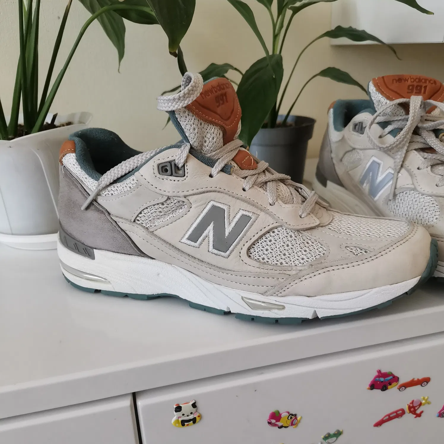 Giày New Balance Wmns 991 Made In England 'Light Grey' W991NBG - Ảnh 5