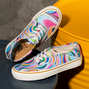 Alternative view of Giày Vans X Chris Johanson Authentic SF 'Swirl Antique White' VN0A3MU642D