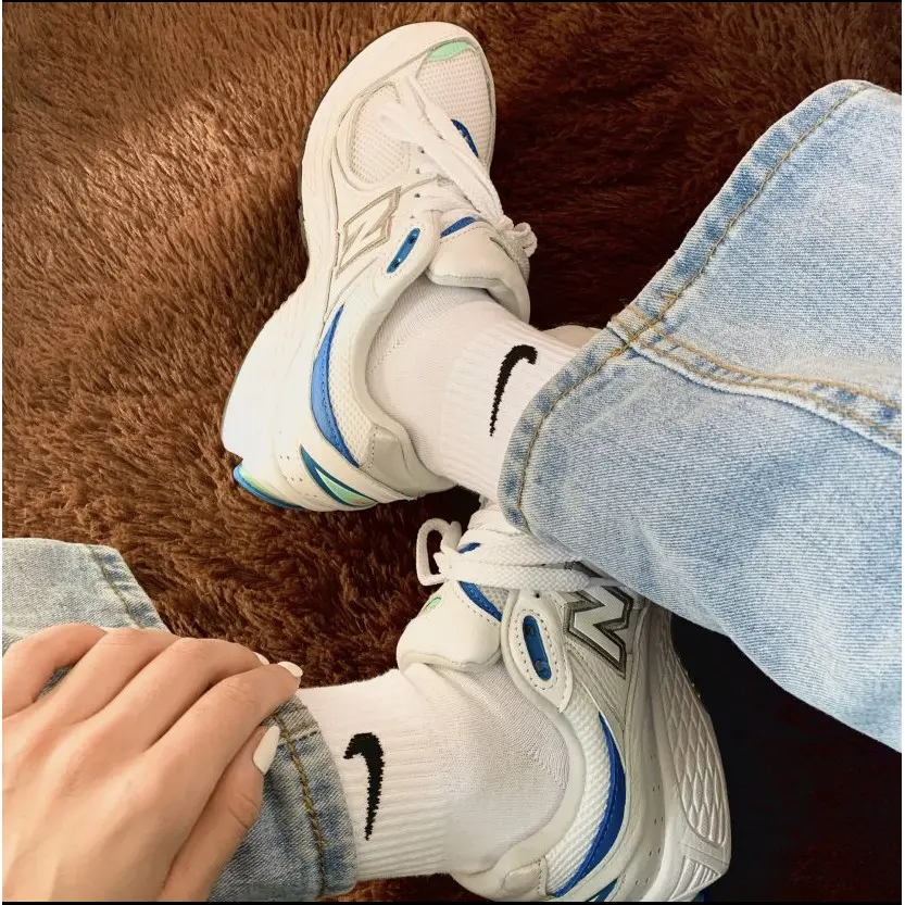 Alternative view of Giày New Balance 2002R 'White Blue' ML2002RW