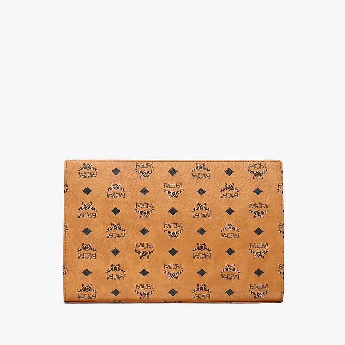 Túi MCM Zip Pouch in Visetos Original MXZ8SVI70CO001 - Ảnh 3
