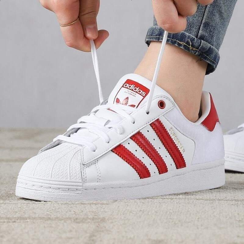 Giày Adidas Superstar 'Velcro Patches White Scarlet' FY3117 - Ảnh 3
