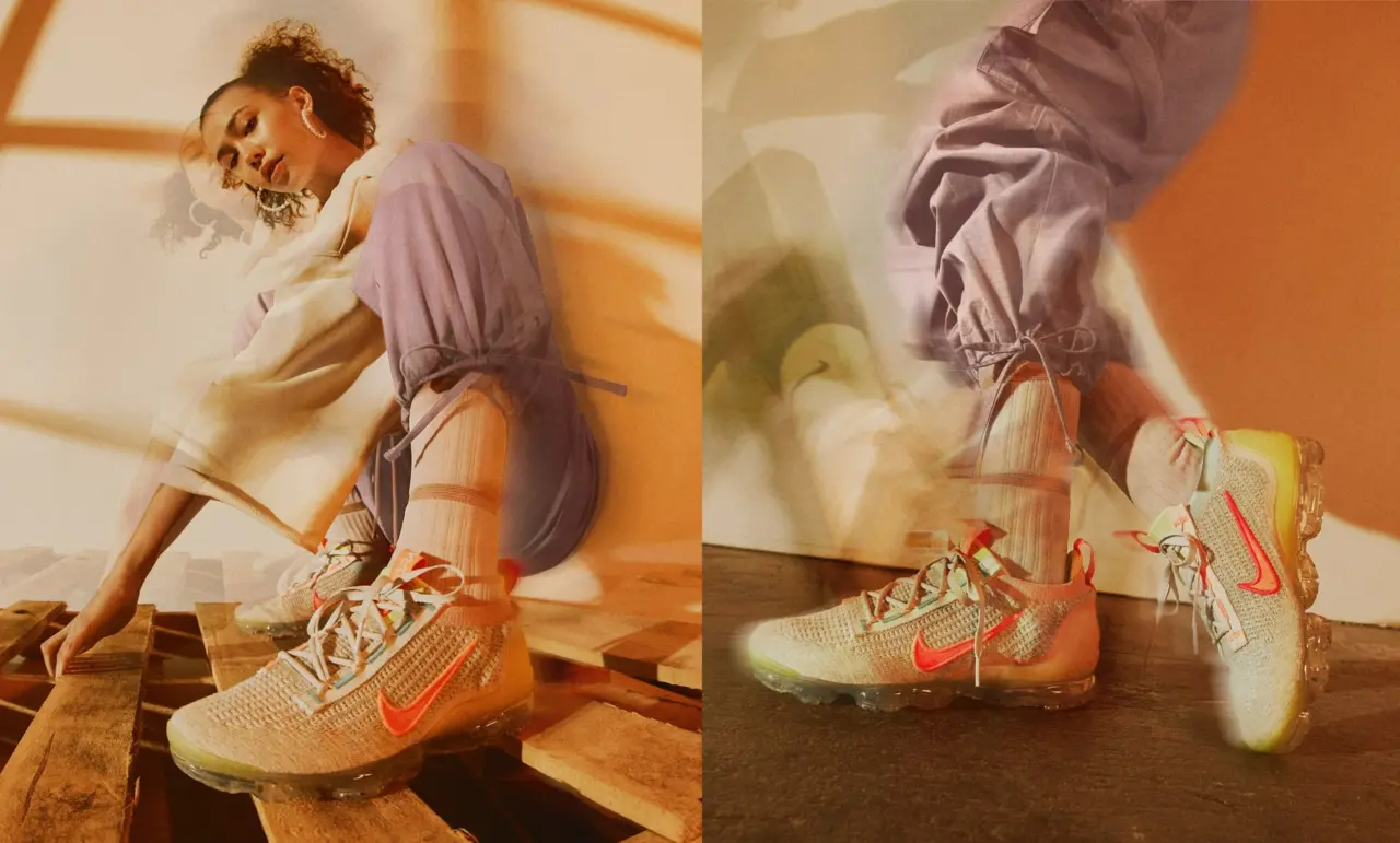 Alternative view of Giày Nike Wmns Air VaporMax 2021 Flyknit 'Neon' DH4088-002