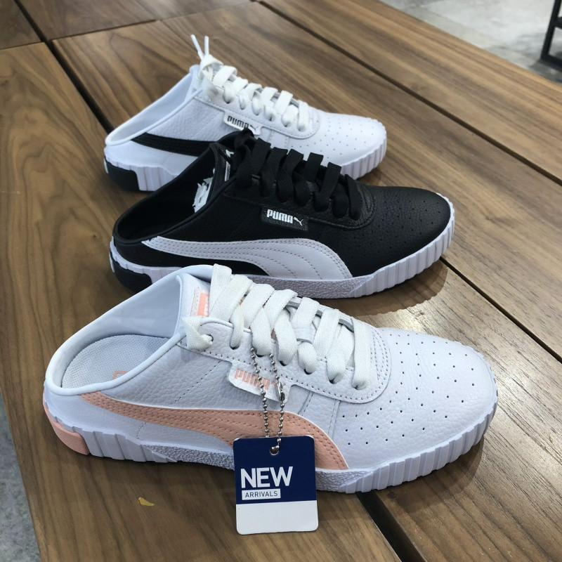 Giày Puma Cali Lo Slip On Mule 'White Peach' 370484-06 - Ảnh 3