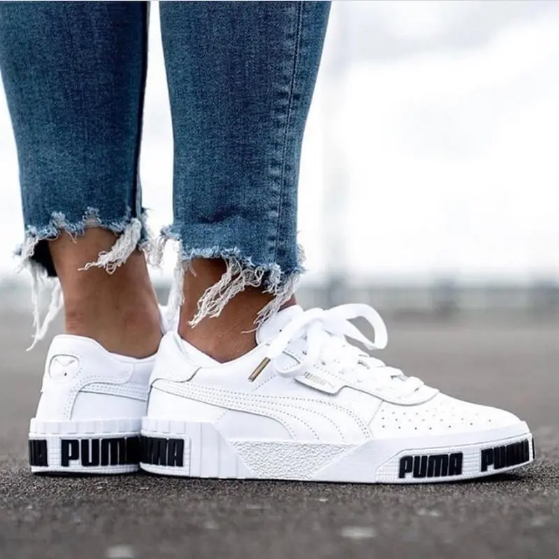 Alternative view of Giày Puma Wmns Cali Bold 'White Metallic Gold' 370811-01