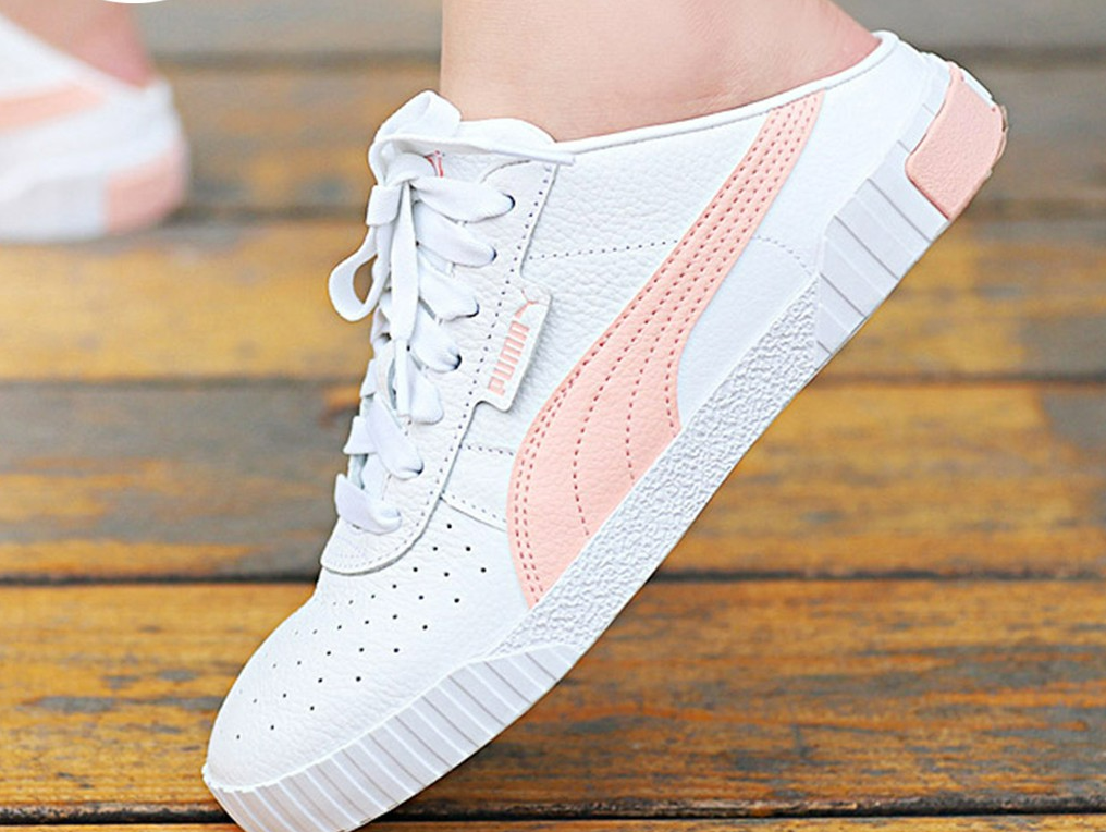 Giày Puma Cali Lo Slip On Mule 'White Peach' 370484-06 - Ảnh 5