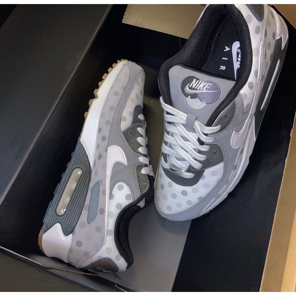 Giày Nike Air Max 90 NRG 'Venn Diagram Grey Fog Polka' CZ1929-100 - Ảnh 2