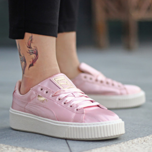 Alternative view of Giày Puma Platform Satin Pink 365719-01