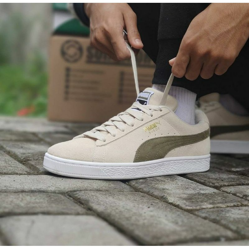 Giày Puma Suede Classic 'Whisper White Olive' 365347-84 - Ảnh 3