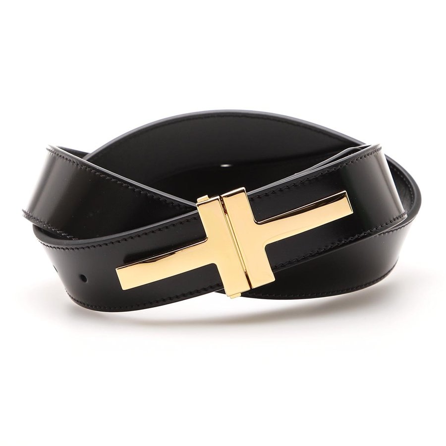 Thắt lưng Tom Ford Men's T Double Buckle Belt TB252T-LCL052-U9000 - Ảnh 2