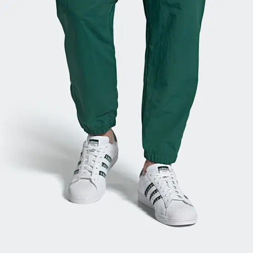 Alternative view of Giày Adidas Superstar 'White Green' FZ1968