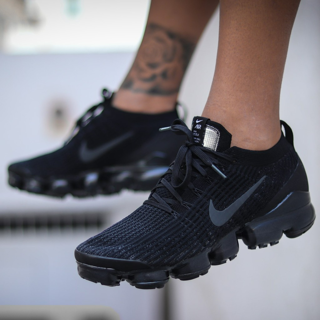 Giày Nike Air VaporMax Flyknit 3.0 'Triple Black' AJ6900-004 - Ảnh 10