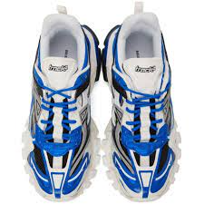 Alternative view of Giày Balenciaga Track.2 Sneaker 'White Blue' 568614 W3AE2 4191