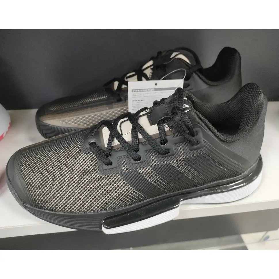 Alternative view of Giày Tennis Adidas Solematch Bounce 'Black White' EF0570