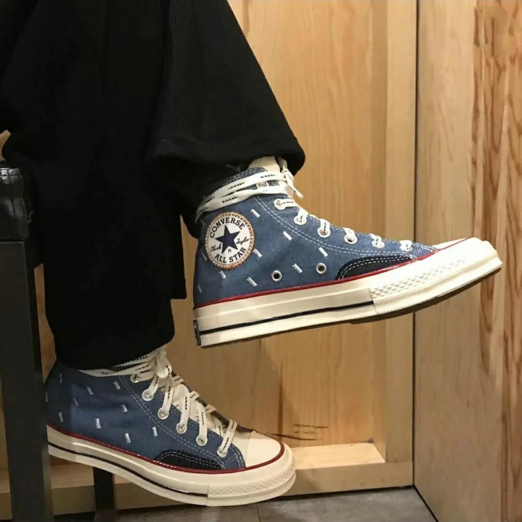 Giày Converse Chuck 70 High 'Indigo Boro' 171064C - Ảnh 2